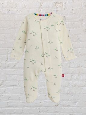 MAGNETIC ME tiny diny organic cotton magnetic footie NB (UP TO 21")